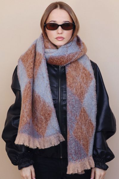 Petit Moments Apres Argyle Scarf