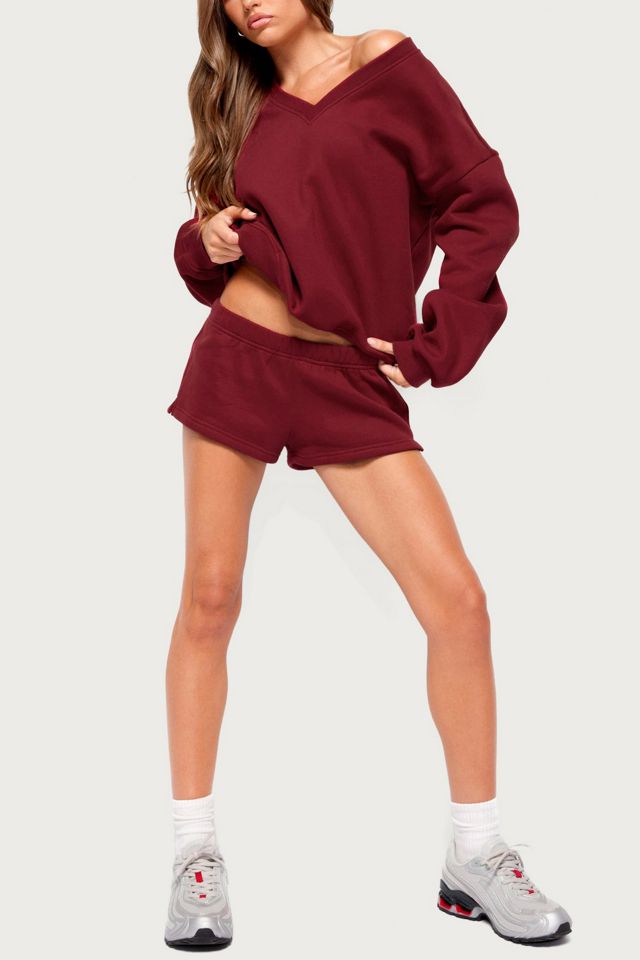 Edikted Bronte V Neck Sweatshirt #1