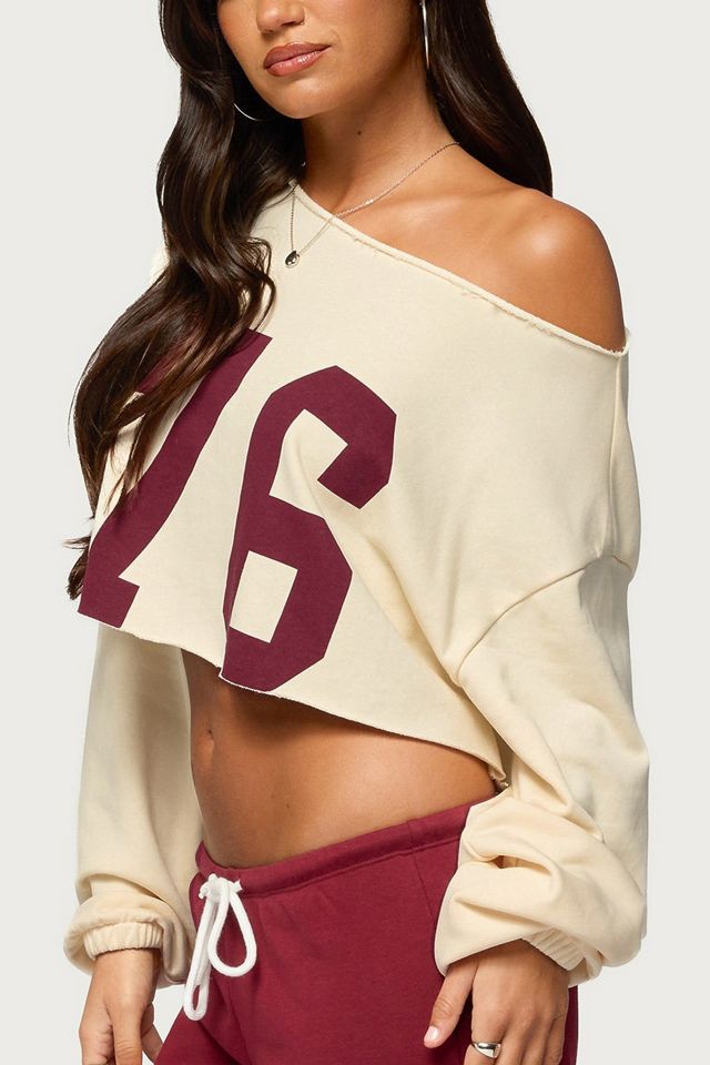 Edikted 76 Off Shoulder Sweatshirt #2