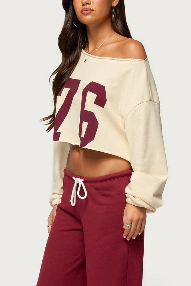 Edikted 76 Off Shoulder Sweatshirt #3