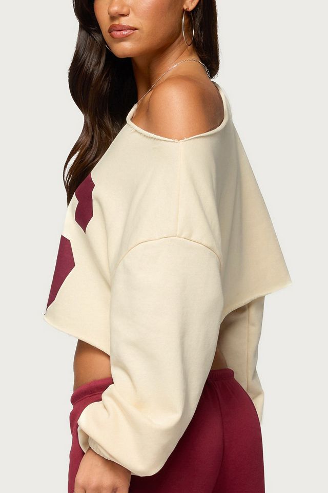 Edikted 76 Off Shoulder Sweatshirt #4
