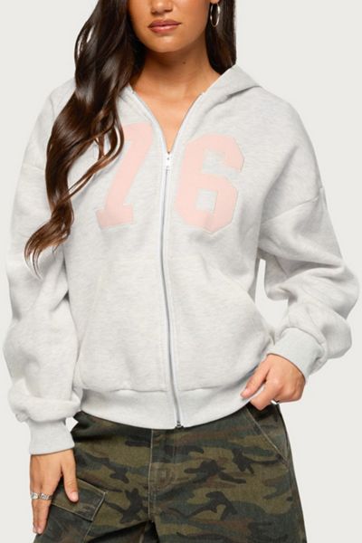 Edikted 76 Zip Up Hoodie