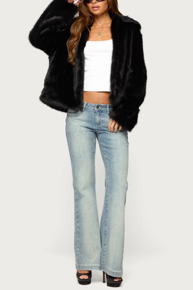 Edikted Mob Wife Faux Fur Jacket #1