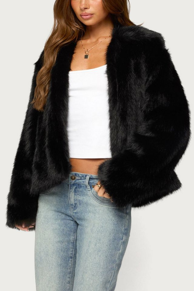 Edikted Mob Wife Faux Fur Jacket #2