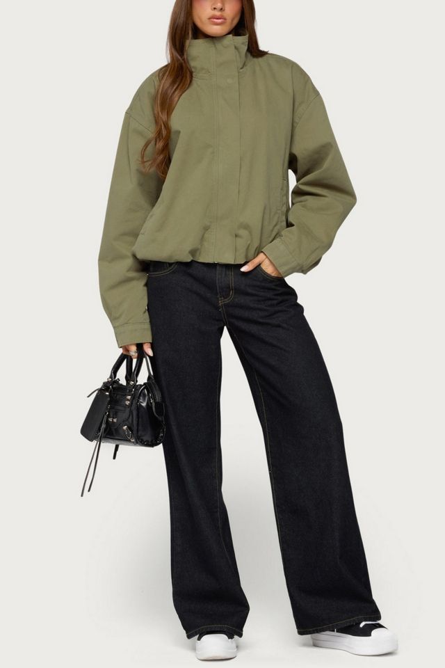 Edikted Taela Oversized High Neck Coat #1