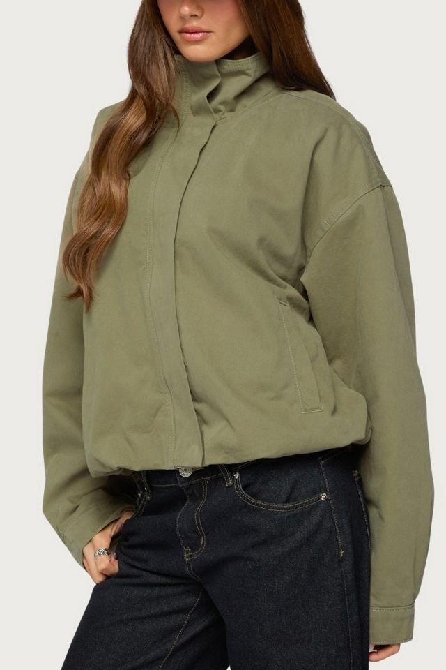 Edikted Taela Oversized High Neck Coat #2