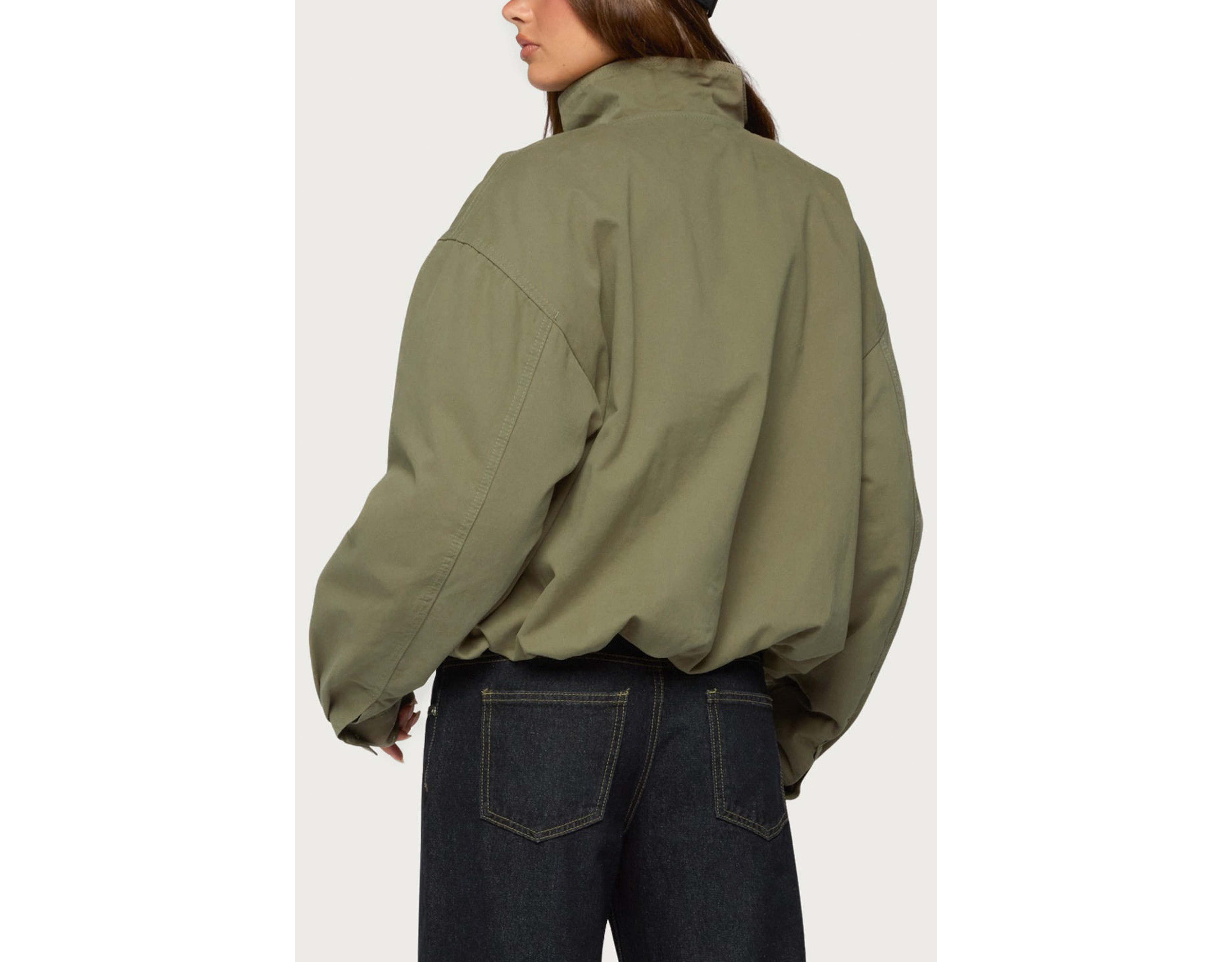 Edikted Taela Oversized High Neck Coat