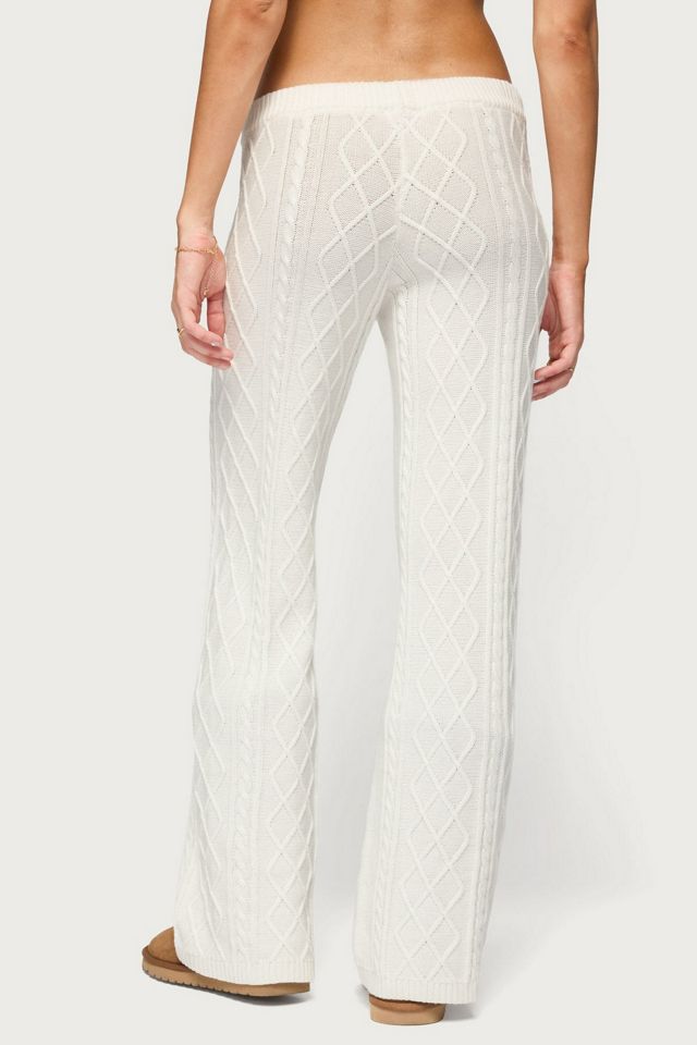 Edikted Fika Cable Knit Pants #3