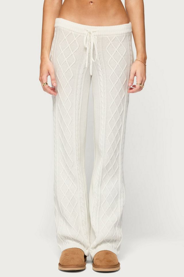 Edikted Fika Cable Knit Pants #4