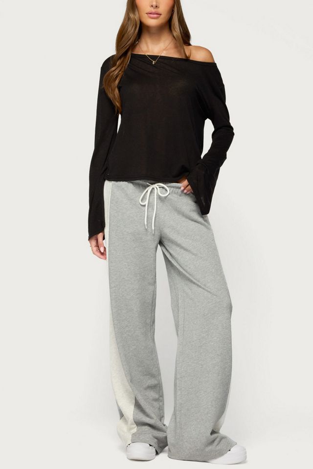 Edikted Faylinn Low Rise Side Stripe Sweatpants #1