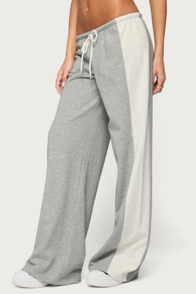 Edikted Faylinn Low Rise Side Stripe Sweatpants
