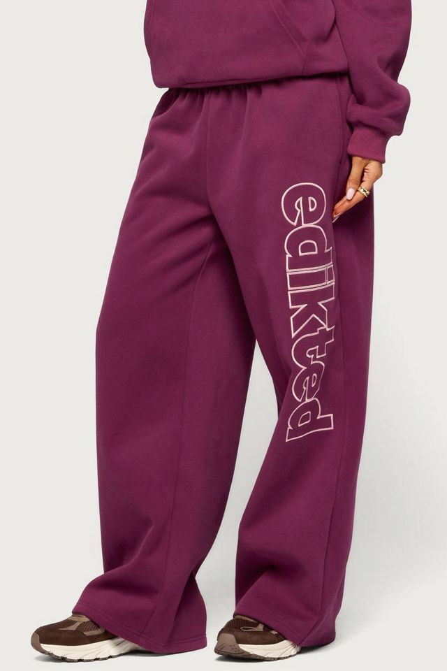 Edikted Living Edikted Wide Leg Sweatpants #3