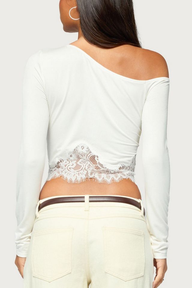 Edikted Emer Lacey Off Shoulder Top #4