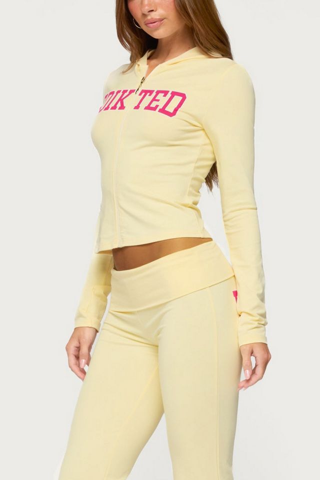 Edikted Honey Zip Up Hoodie #4