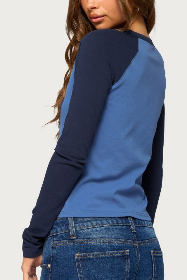 Edikted Just Living Raglan Graphic Top #4