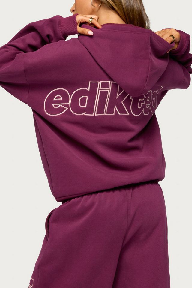 Edikted Living Edikted Embroidered Hoodie #4