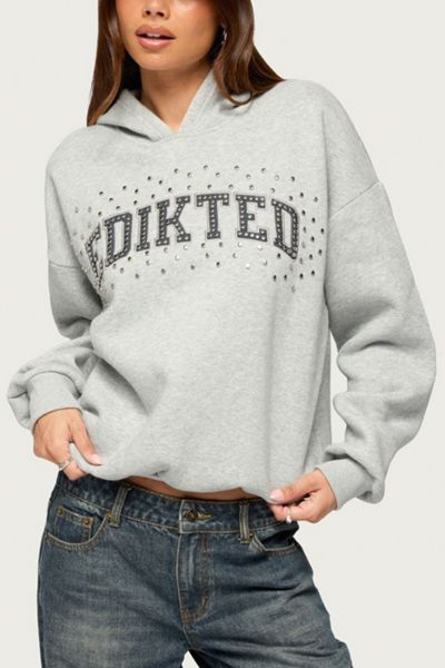 Edikted Obsession Studded Hoodie