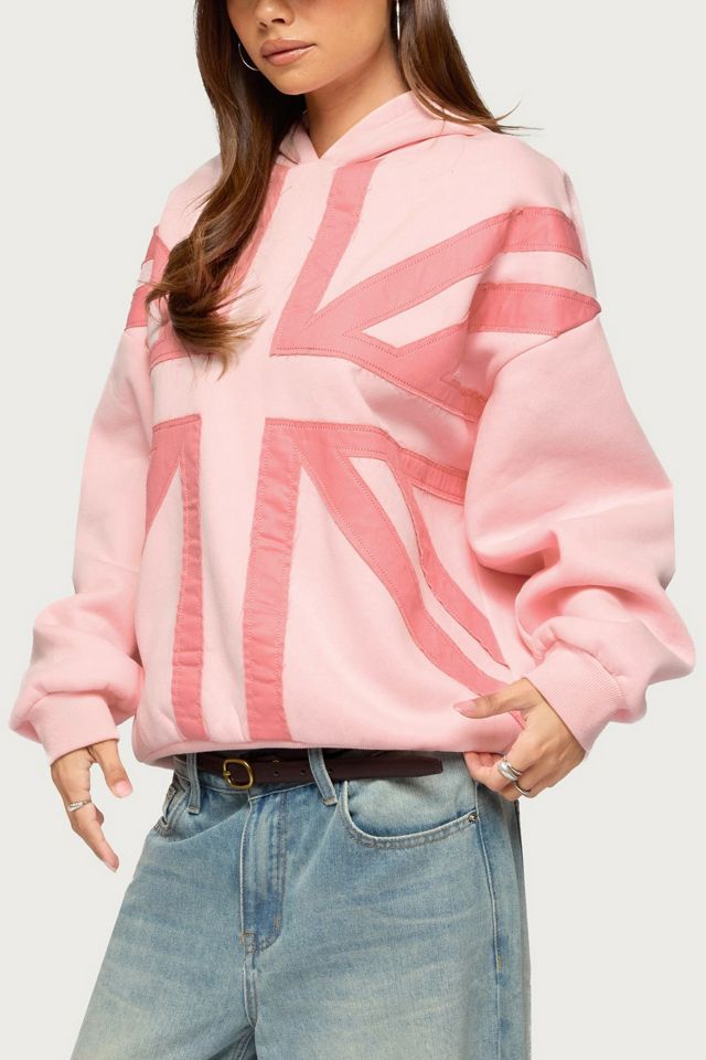 Edikted Union Jack Oversized Hoodie #2