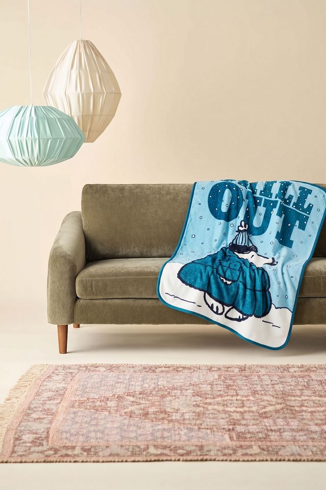 Snoopy "Chill Out" Fleece Throw Blanket #2