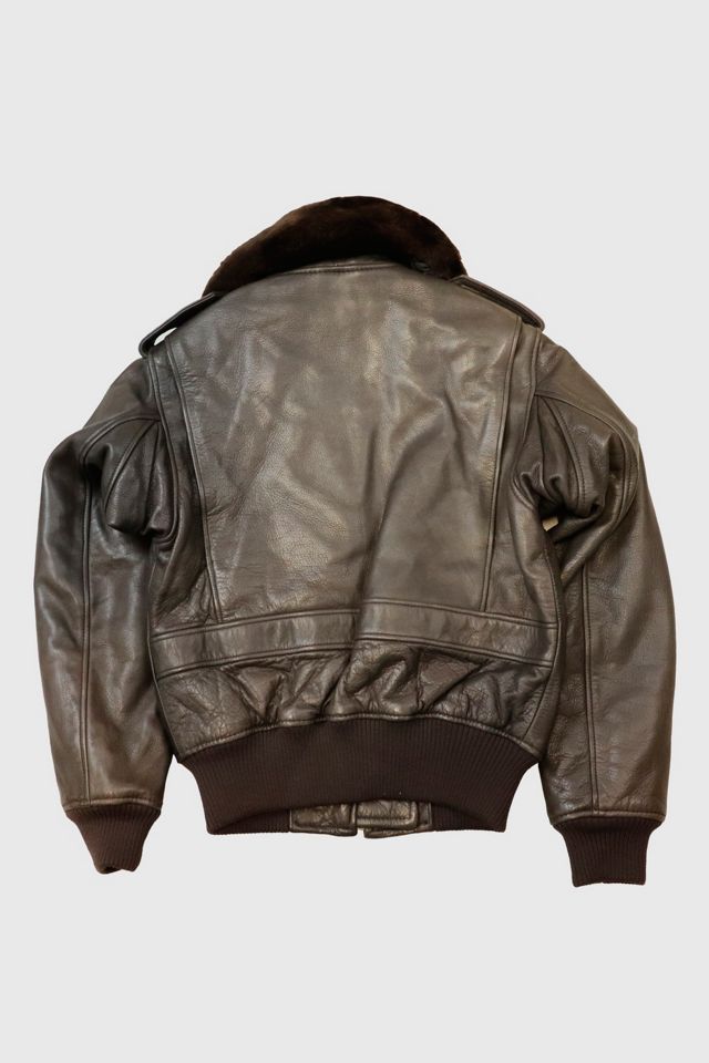 Vintage 80s Abercrombie Bomber Leather Jacket #1