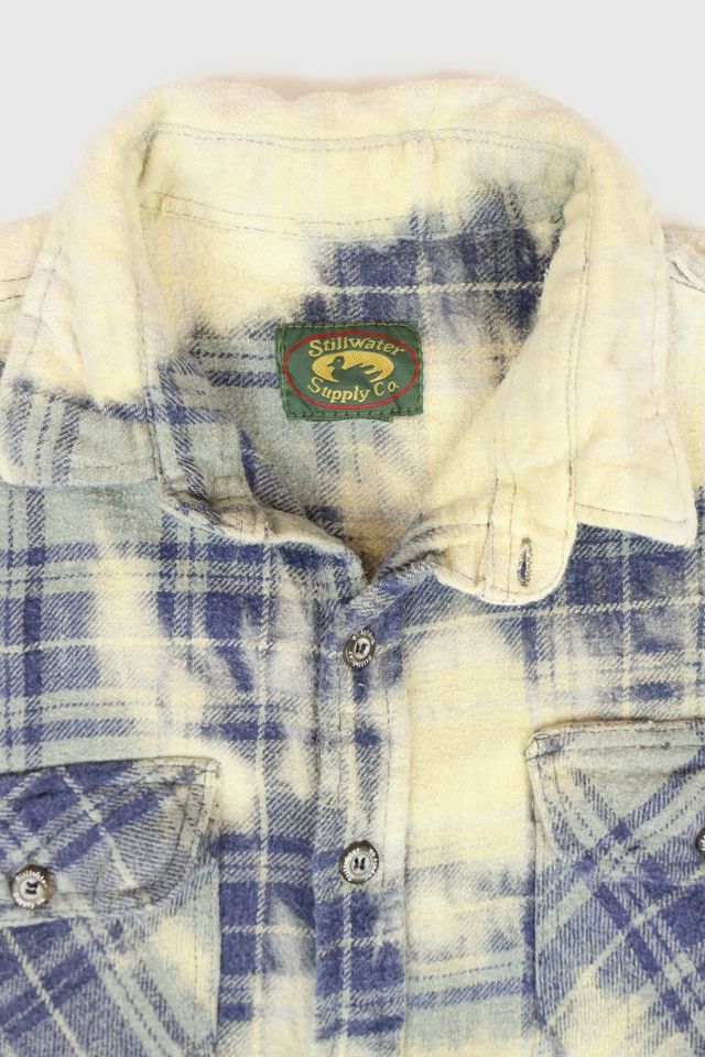 Vintage Heavyweight Bleached Flannel Shirt #3