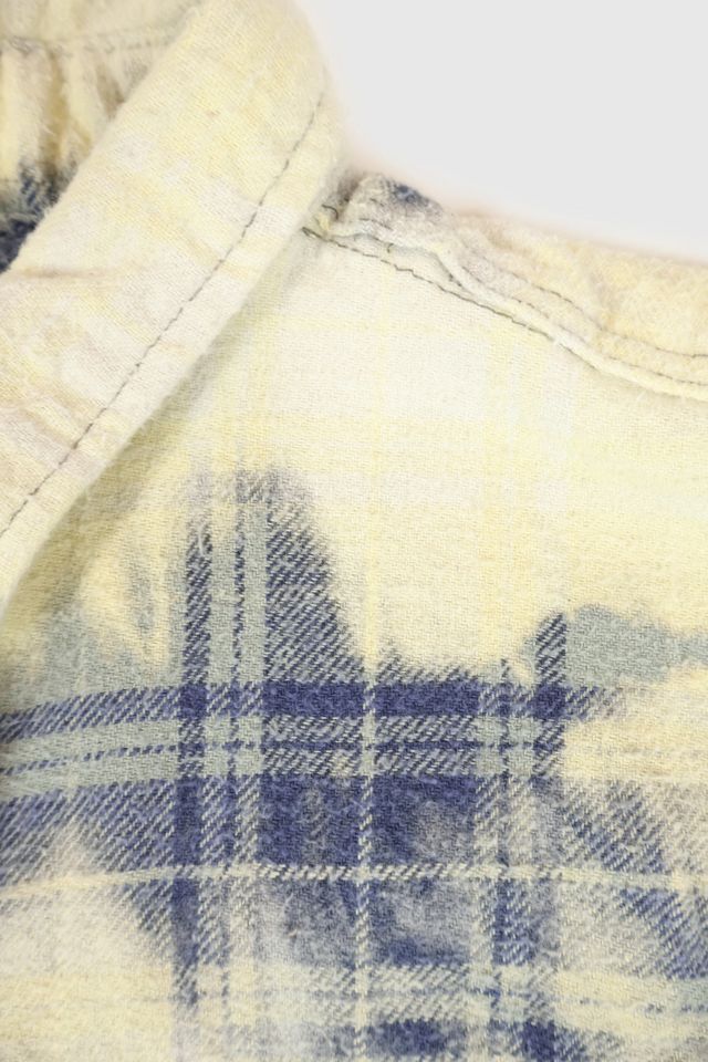 Vintage Heavyweight Bleached Flannel Shirt #4