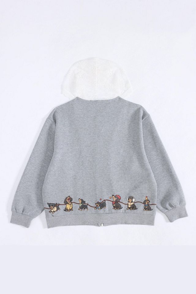 Aelfric Eden Lace-Trim Dog Zip-Up Hoodie #3