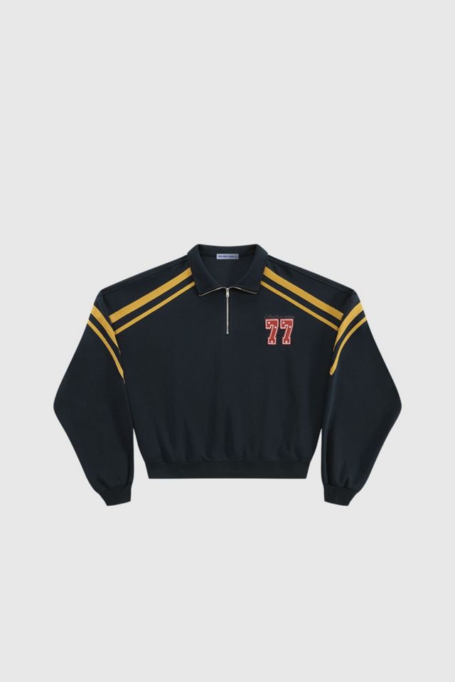 Aelfric Eden Boxy Stripe Panel 77 Quarter-Zip Sweatshirt #3