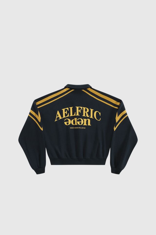 Aelfric Eden Boxy Stripe Panel 77 Quarter-Zip Sweatshirt #4