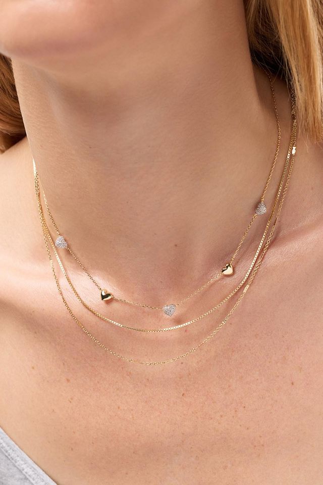 Ana Luisa Mini  Lev Pave Station Necklace #1
