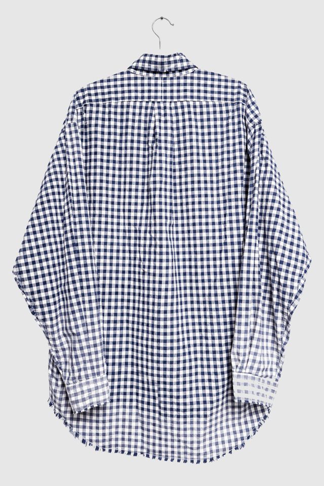 Nautica Japan Gingham Distressed Shirt #1