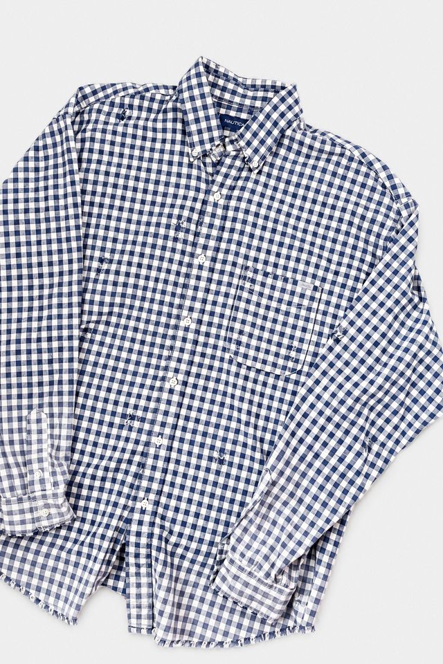 Nautica Japan Gingham Distressed Shirt #2