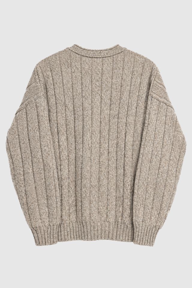 Vintage 90's Oatmeal V-Neck Sweater #1