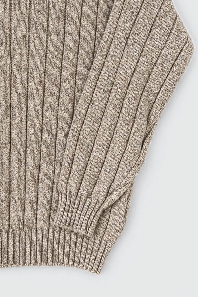 Vintage 90's Oatmeal V-Neck Sweater #2