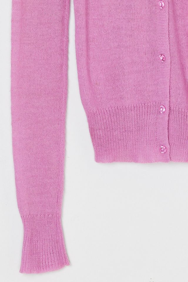 Vintage Y2k Light Pink Fitted Cardigan #3