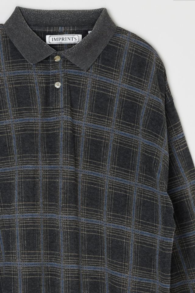 Vintage 90s Plaid Polo Shirt #1