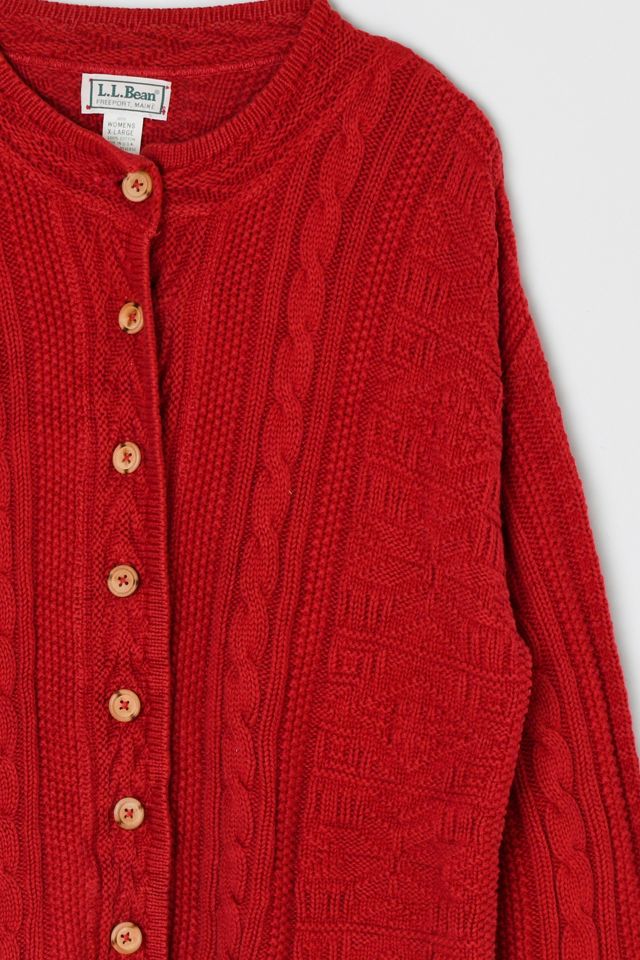 Vintage 90s L.L. Bean Cable Knit Cardigan #2