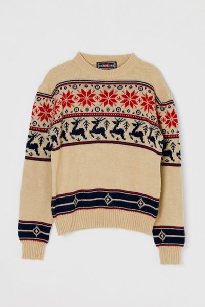 Vintage 1960s Fair Isle Sweater