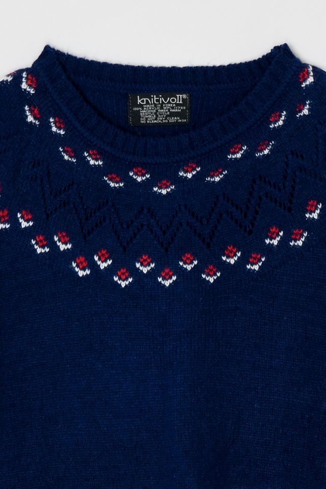 Vintage 1960s Fair Isle Sweater #2