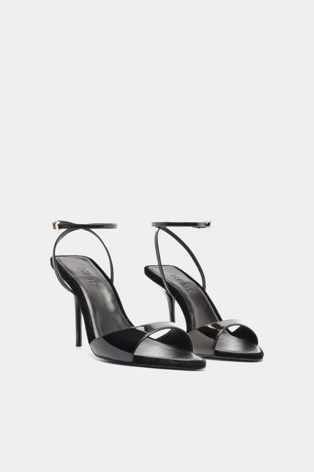 Schutz Elodie Velvet Buckle Heel #1
