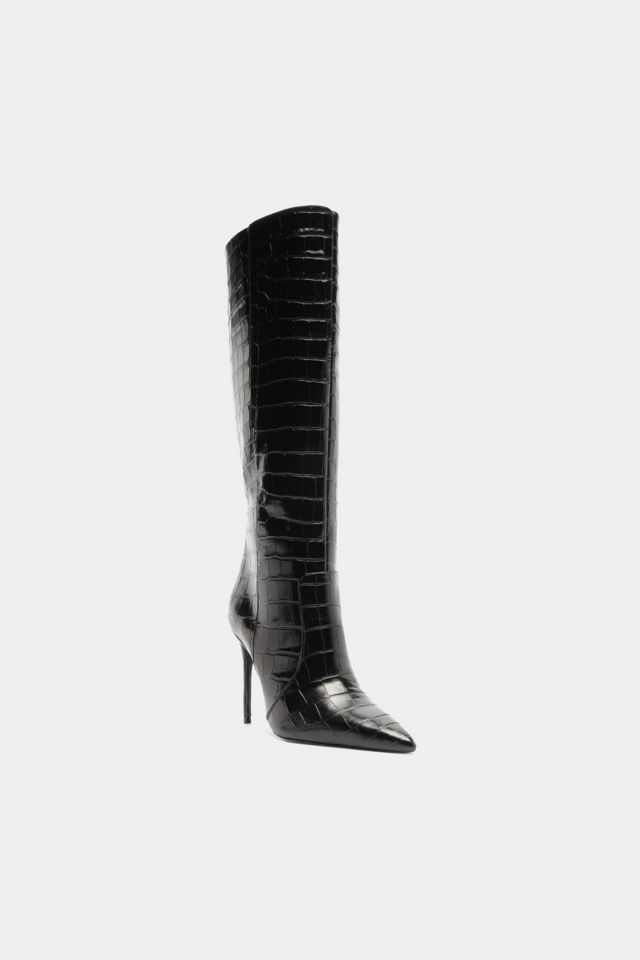 Schutz Samira Croc Booties #2