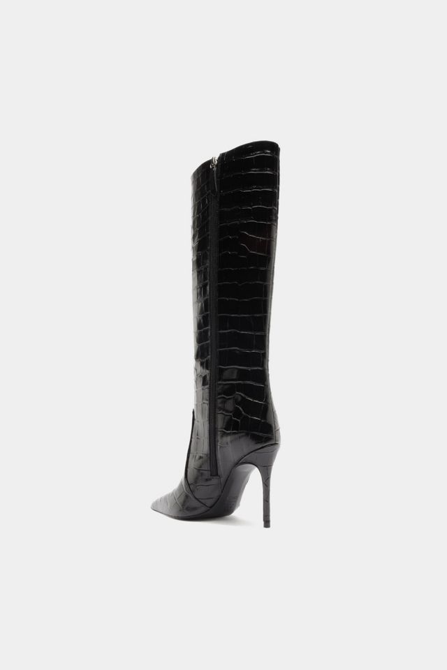Schutz Samira Croc Booties #4