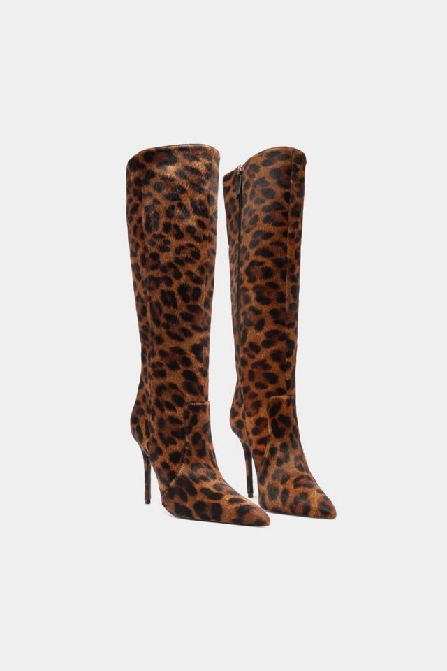 Schutz Samira Leopard Booties #1