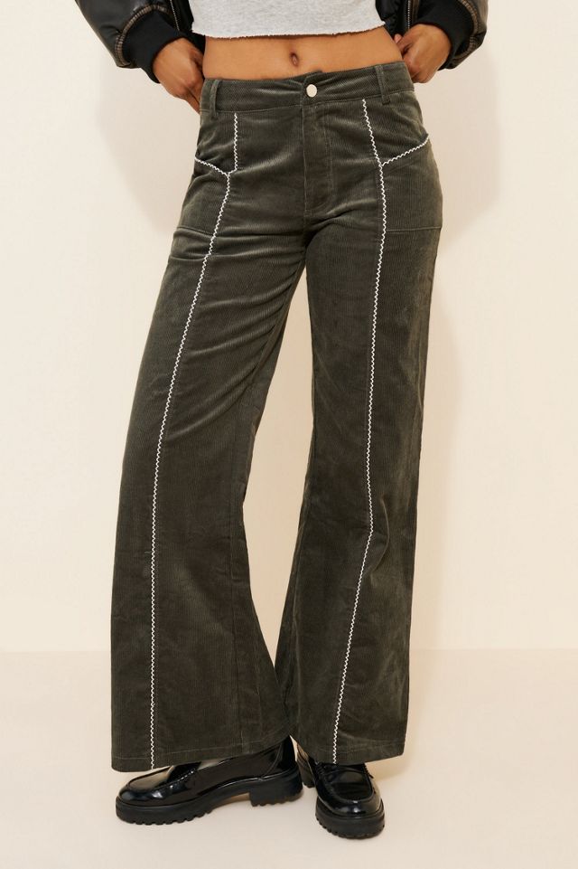 Daisy Street Corduroy Flared Trousers | Urban Outfitters