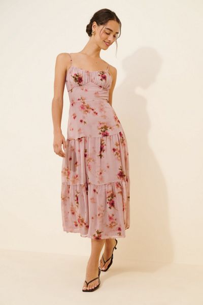 Lulu's Hendrix Tie Back Ankle Dress