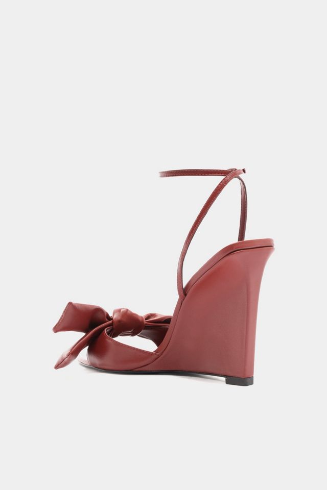 Schutz Elodie Bow Heeled Wedge #4
