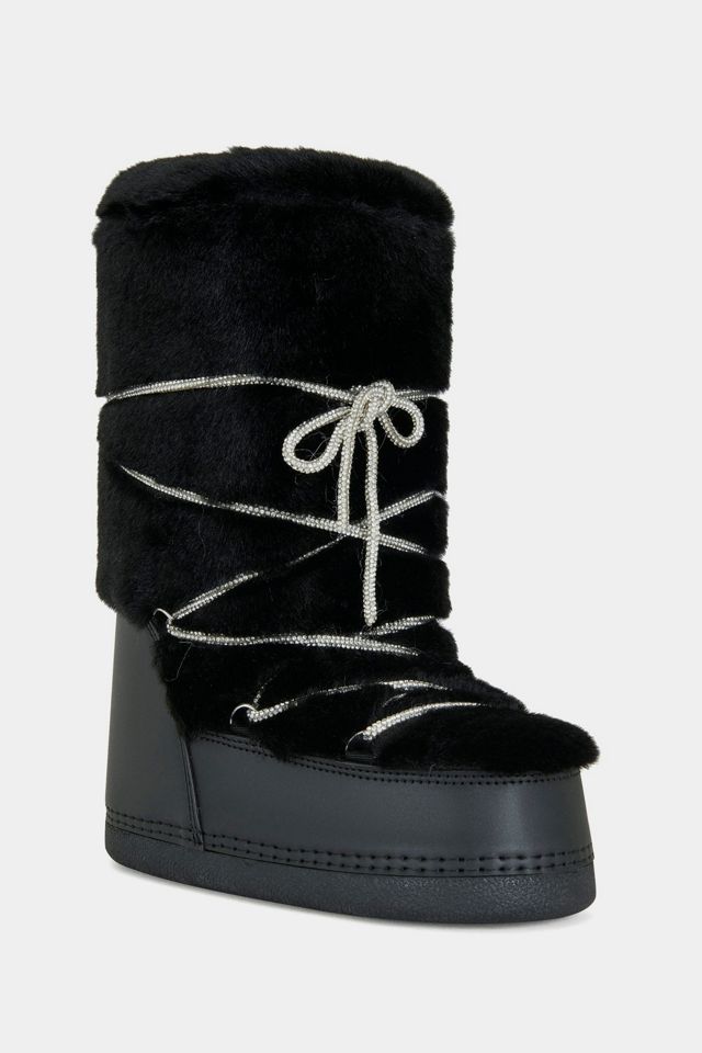Azalea Wang Karmela Faux Fur Flatform Bootie #1