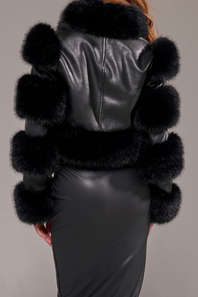 Azalea Wang Loverboy Faux Fur Cropped Jacket #2