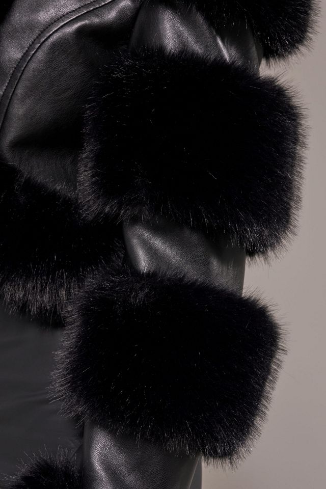 Azalea Wang Loverboy Faux Fur Cropped Jacket #4