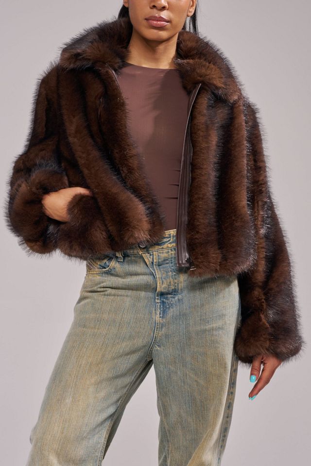 Azalea Wang Kessia Faux Fur Jacket #1